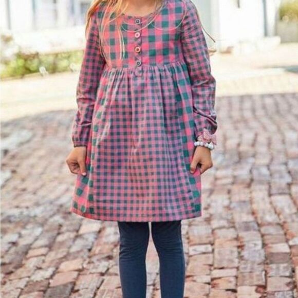 Matilda Jane EUC "Moments W/You" Plaid Dress - Picture 2 of 10